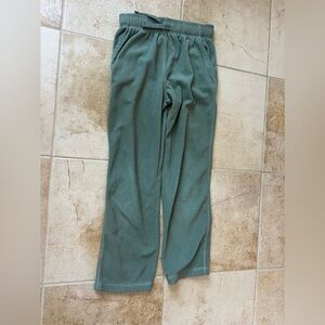 Boys’ Size 7 Light Green Casual Soft Pants with Functional Drawstring Waist